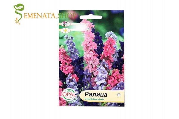Семена на Делфиниум (Ралица, Delphinium ajacis) микс - висок до 100 см